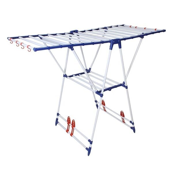 ORRIL ZOSHOMI Winsome Cloth Dryer Stand Portable Foldable -White and Blue